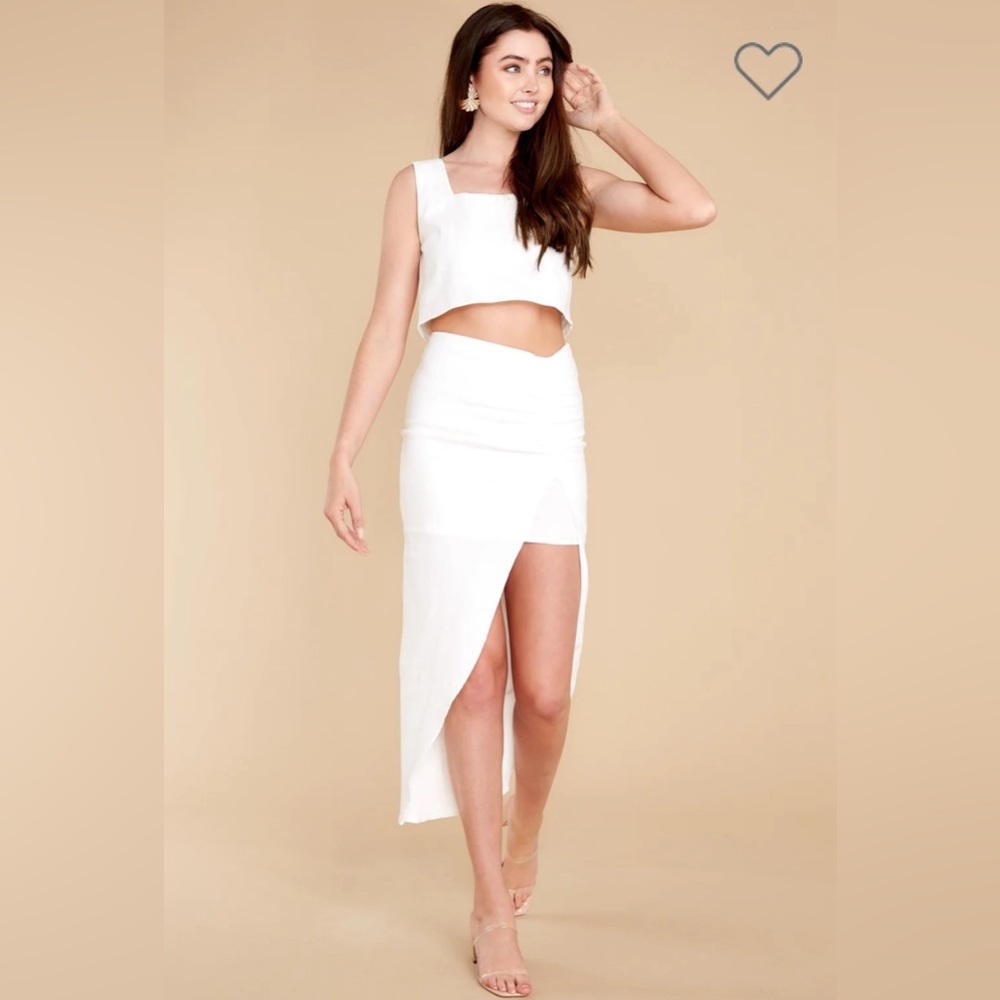 Making Decisions White Skirt + Top Set